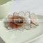 MYLOVE brown crystal barrette factory handmade lace hair clip