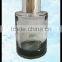 black transparent glass spray empty aroma bottle