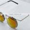 fashion metal flip up diffraction glasses with fireworks lens