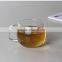 Clear glass heat resisting glass tea cup small glass cup with handle OEM 8290