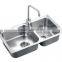 Double bowl 304 stainless steel wash basin