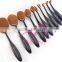 New Style Toothbrush Shape brush Plastic Silicon Handle Foundation Brush Makeup Brush