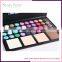 Mineral material 44 color pressed glitter eyeshadow makeup palette can oem