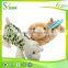 Plush Pencil Bag with Dairy Cow Chain Decoration