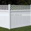Vinyl Privacy Fence with Trellis Top
