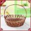 S&D eco-friendly 100% hand made poly rattan wicker gift basket with handle