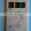 Hot Sales plastic ball pen wood colour pencil High quality wooden pencil