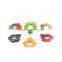 Slicone ice shot goblet glass markers for party