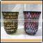 Home Decor Colored Mosaic Style Hurricane Glass Candle Holder