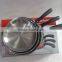 3 pcs stainless steel fry pan/frying pan set