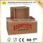 custom size and logo rectangular wooden ice bucket
