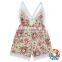 Wholesale New Fashion Bay Summer Cotton Onesie Floral Romper White Lace Childrens Playsuit