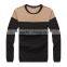 high quality wool crew neck color combination men sweater
