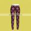 Wholesale Polyester/spandex Heat Transfer Custom Design Women Fashion Pants Leggins, Yoga Pants, Leggins NJSK-0733