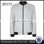 MGOO Men Custom Cotton Zip Up Coat Robbing Collar Tailored Jersey Bomber Jacket Grey Baseball Clothings