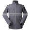 reverse zip waterproof wholesale softshell jacket with chest and side pocket