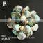 Handmade multi layer organic natural freshwater pearls flower brooch wholesale