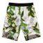 100%cotton full printed beach shorts