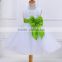 2017 Girl roses princess skirt sleeveless dress flower tulips wedding dress