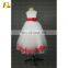 CE817 Latest Style Real Sample Made In China Red White Flower Girl Dresses