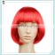 Cheap Short Bob Red Synthetic Carnival Party Wigs HPC-0036