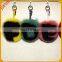 Fashion genuine colorful fox fur key chain custom fur pompom