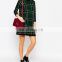 Wholesale Fashion Autumn Maternity Clothes A-line Dress In Print With Turtle High Neck