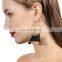 Alloy Big Circle Fan-shaped Tassel Fringe Dangle Drop Becautiful Earrings