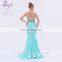 2017 new style sweetheart beaded lace long length mint mermaid prom dress 2017