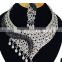 Latest Most Charming Black Color Silver Plated Kundan Zerconic Necklace Earrings Tikka