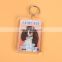 Colored Feature clear acrylic photo keychain