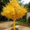 fiberglass trunk golden artificial banyan tree for decoration