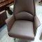 Modern full leather medium back aluminum alloy foot office chair