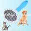 Eco-friendly ABS Pets Fur Remover Brush Tangles & Knots Anti-skip Handle Cats Dogs Grooming Slicker Brush