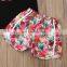 100% Cotton Floral Short Outfit Summer China Yiwu Girls Clothing Sets