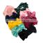Girls christmas Soft Bow Knot Turban Hair Bands Baby Hair Accessories for Children velvet bow Headwear Gifts Props