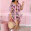 2020 summer new design  Printed Leisure Two Sets  two pieces women outfits clothes