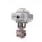 4-20mA regulating/on-off type 3 way motorized ball valve