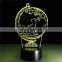 Earth Globe DIY Atmosphere Led Lamp 3D Illusion Creative Decorative Night Lamp Usb Holiday Night Light With 7 Colors