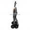 Supermarket disability heavy duty people steel shopping basket trolley cart walker rollator walker