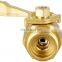 Irrigation brass female shut off hose connector valve