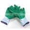 Wholesale 13 Gauge Women Lady Green Garden Smooth Nitrile Gloves Cut Resistant Nitrile Safety Work Hand Garden gloves