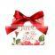 custom print and hot stamping rose gold logo holographic paper shopping mini gift bags for wedding