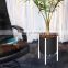 Plant Stand White Home Decor Modern Mid Century Display Holder Rack Wrought Iron Adjustable Indoor Flower Pot Metal Plant Stand