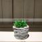 New design high quality mini desktop cement potted fake faux artificial succulent plants