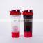 Hot selling plastic protein powder shakers water bottle leak proof customize logo protein shaker bottles