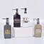 High quality glass soap dispenser bathroom accessories set luxury bathroom accessories