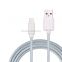 White MFi magnetic usb cable light 2m for iphone