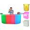 light up bar counter mobile restaurant nightclub portable outdoor furniture led lighted bar counter table chair for sale