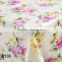 #DP133 clear rosettes PVC wedding tablecloth